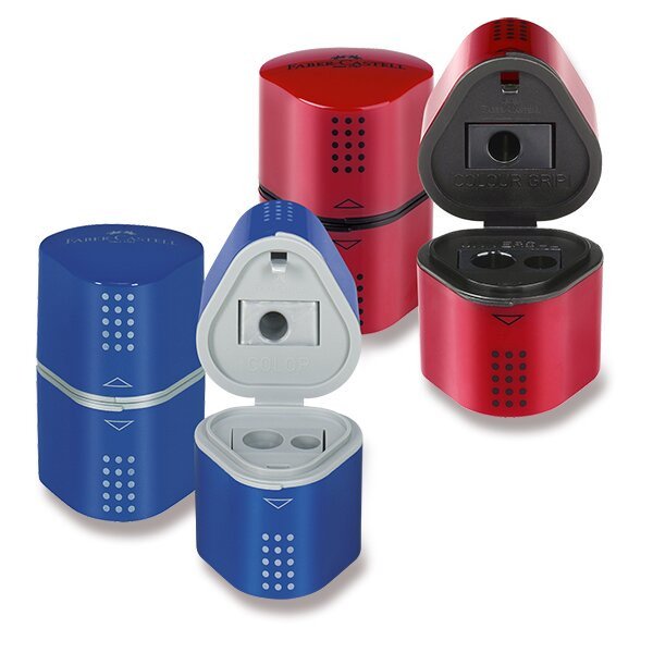 Faber - Castell Ořezávátko Grip 2001 - červené modré