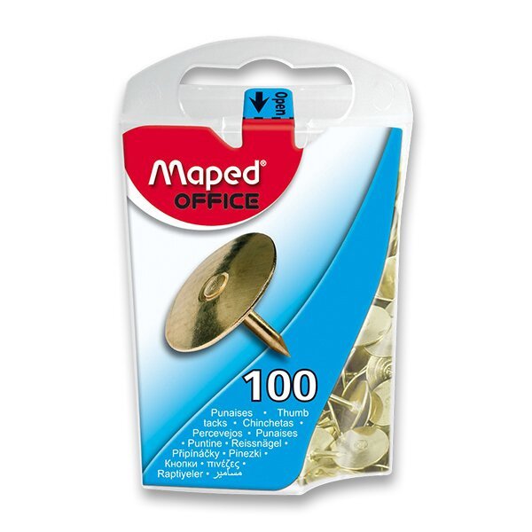 Maped - Připínáčky zlaté 100 ks
