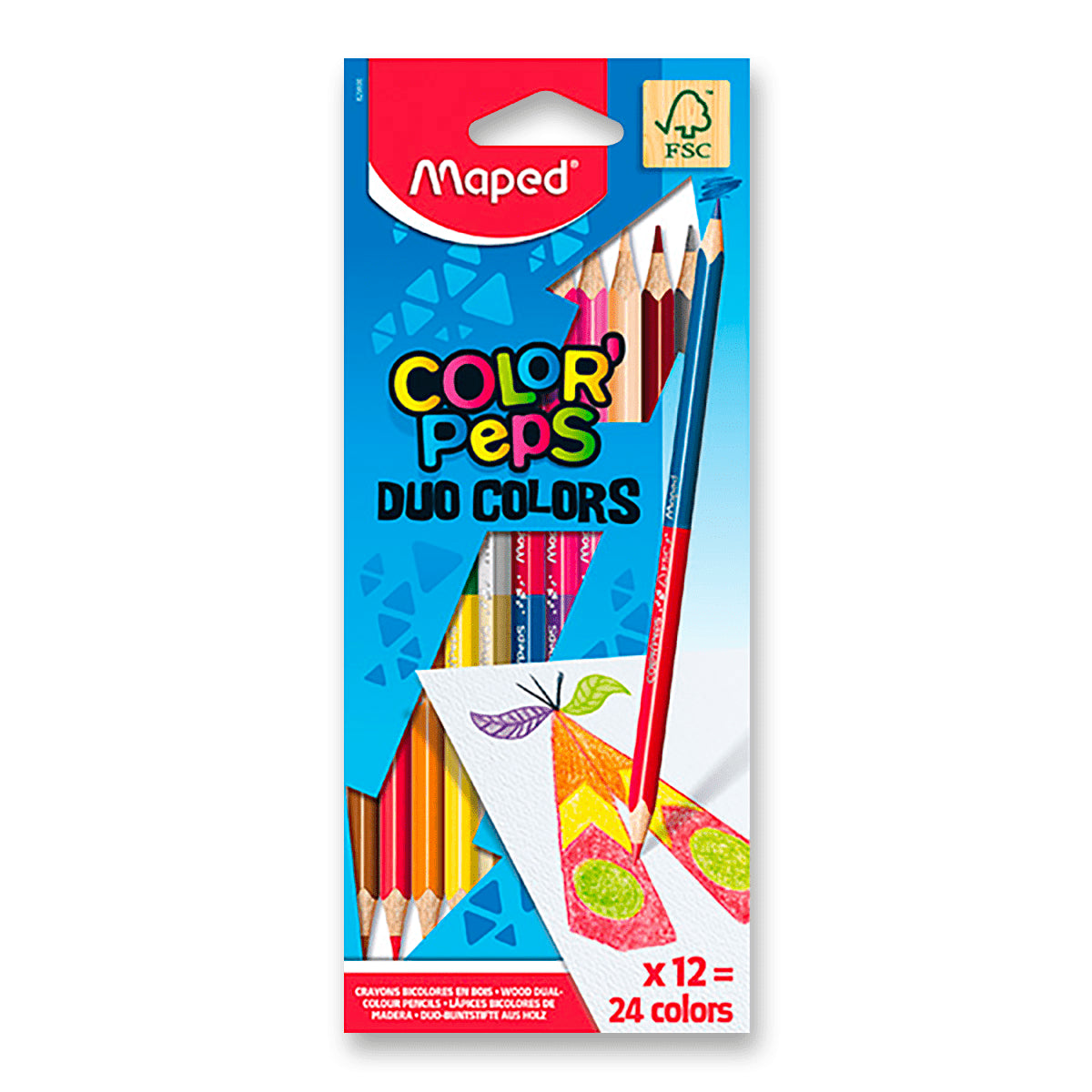 Maped - Pastelky trojhranné ColorPeps Duo 24 barev