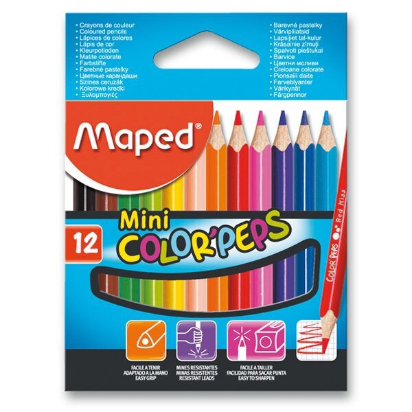 Maped - Pastelky trojhranné Color Peps MINI 12 ks