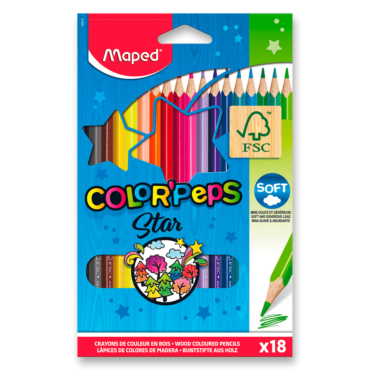 Maped - Pastelky trojhranné Color Peps 18 ks