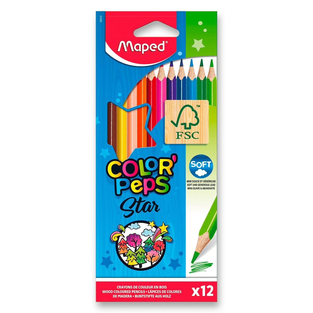 Maped - Pastelky trojhranné Color Peps 12 ks