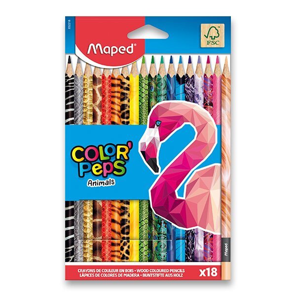 Maped - Pastelky ColorPeps Animals 18 ks