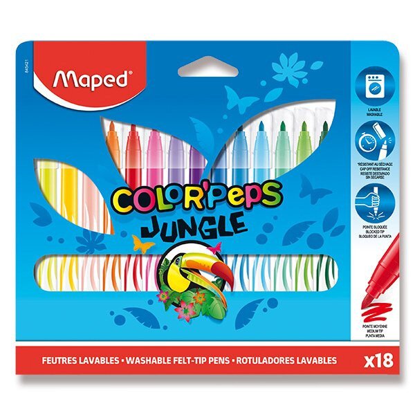 Maped - Fixy ColorPeps Jungle 18 barev