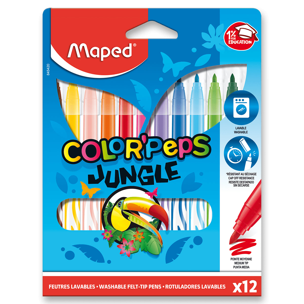 Maped - Fixy ColorPeps Jungle 12 barev