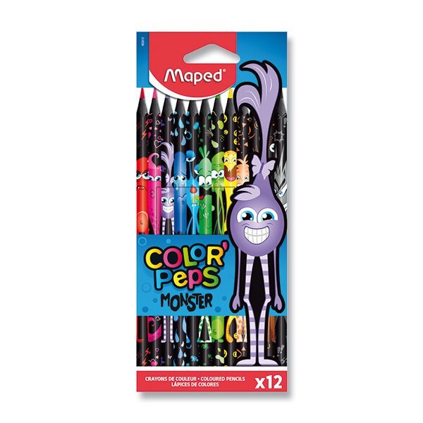 Maped - Bezdřevé pastelky ColorPeps Monster 12 ks