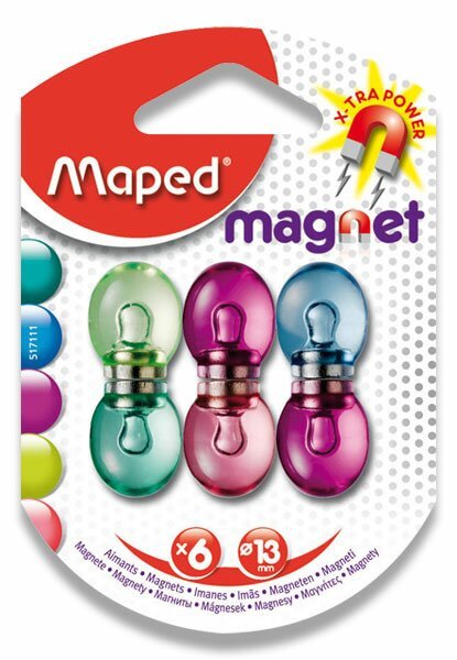 Maped - Magnety silné transparentní 6ks