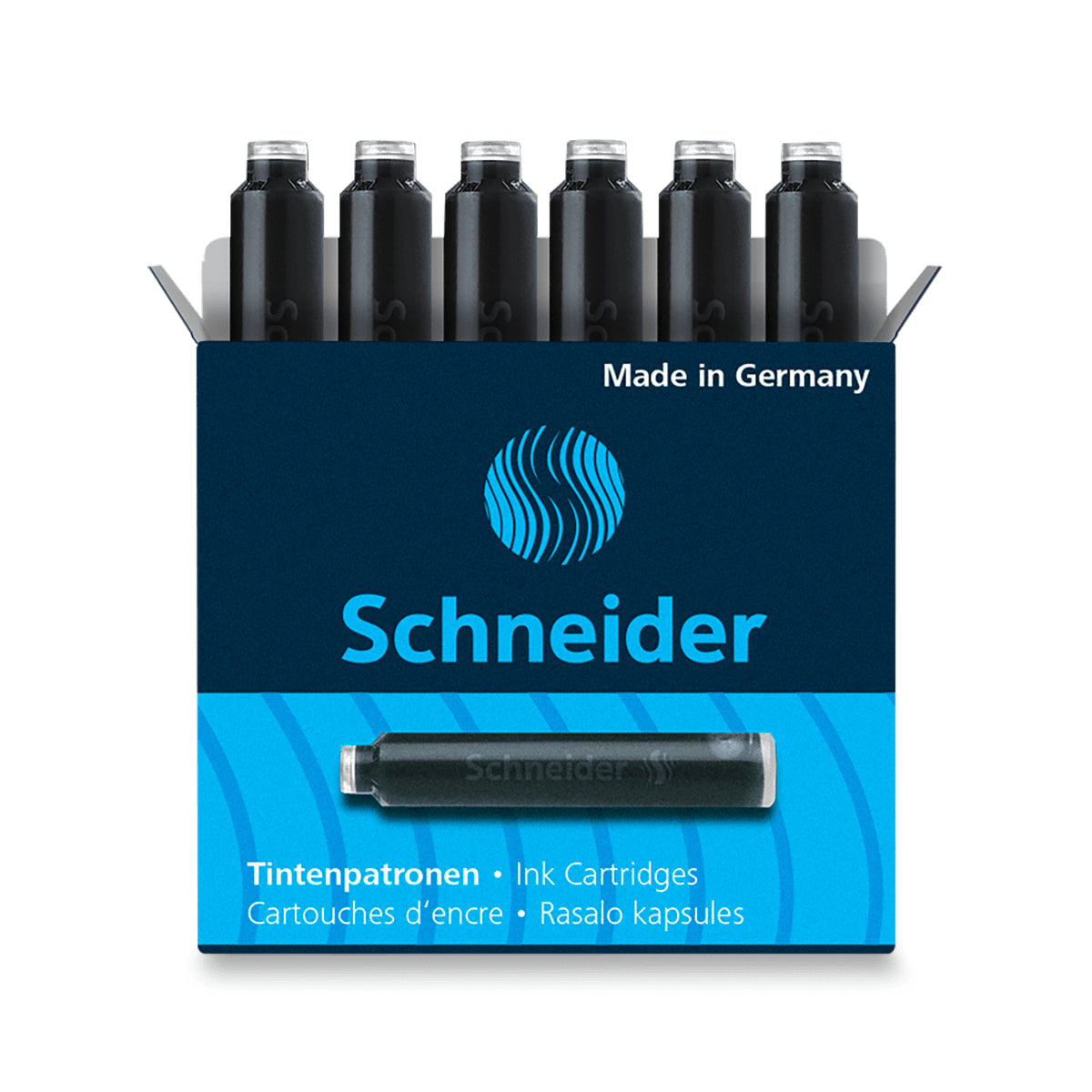 Inkoustové bombičky Schneider 6 ks černé