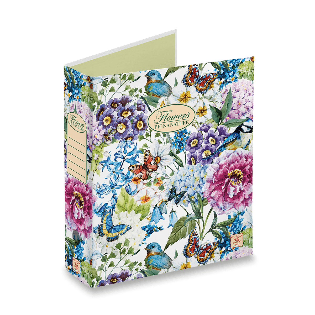 Pákový pořadač Pigna Nature Flowers A4 80 mm mix motivů