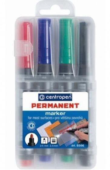 Centropen popisovač 8566 permanent 4 ks