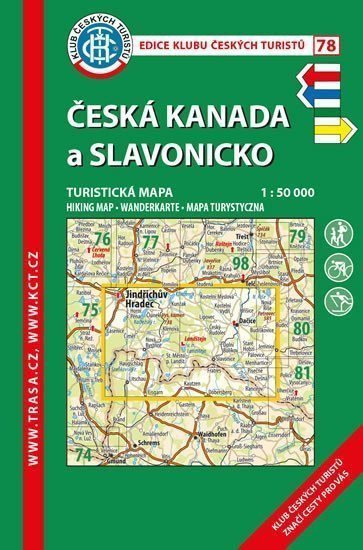 KČT 78 Česká Kanada a Slavonicko 150 000turistická mapa