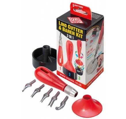 ESSDEE sada pro linoryt 3v1  5 různých rydel