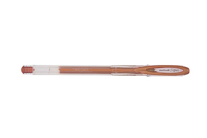 UNI Signo Noble Metal gelový roller 08 mm  bronzový