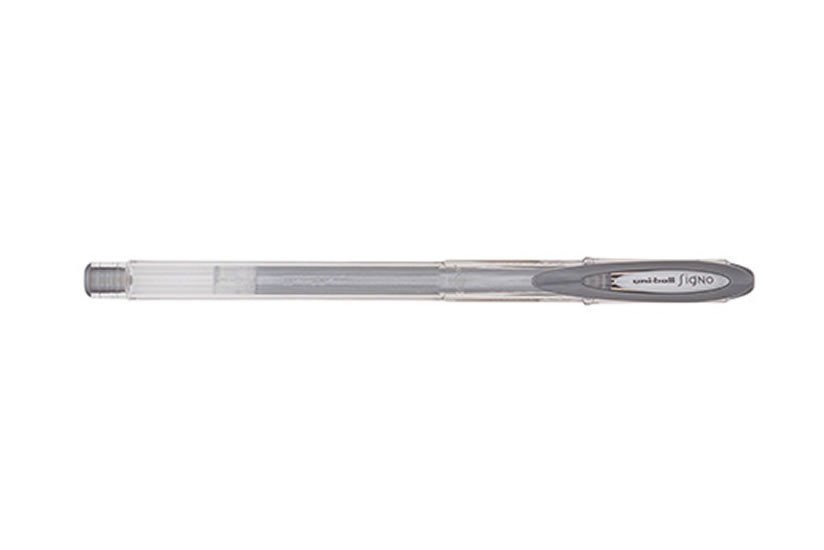 UNI Signo Noble Metal gelový roller 08 mm  stříbrný