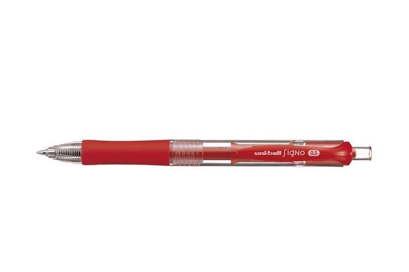 UNI Signo gelový roller 05 mm  červený