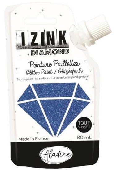 Diamantová barva IZINK Diamond - námořnická modrá 80 ml