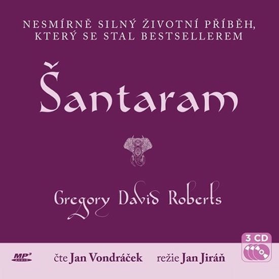 Šántárám - 3 CD Čte Jan Vondráček – Roberts Gregory David