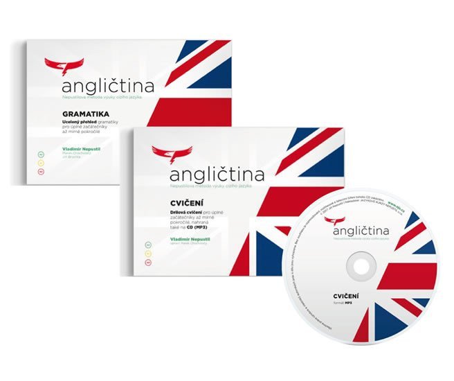 Angličtina - Komplet pro začátečníky až mírně pokročilé 2 knihy  CDmp3 – Nepustil Vladimír