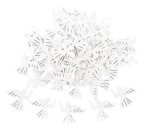 Dřevěný anděl - bílý 50 ks