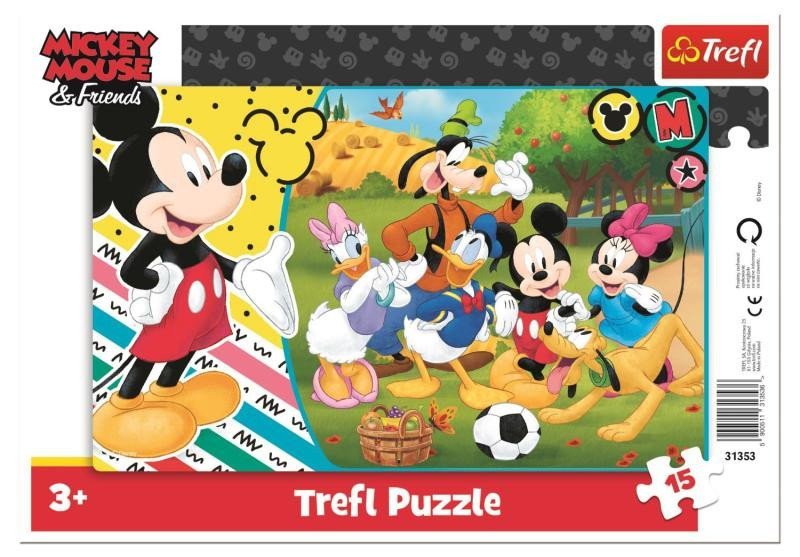 Trefl Puzzle Mickey Mouse na venkově  15 dílků
