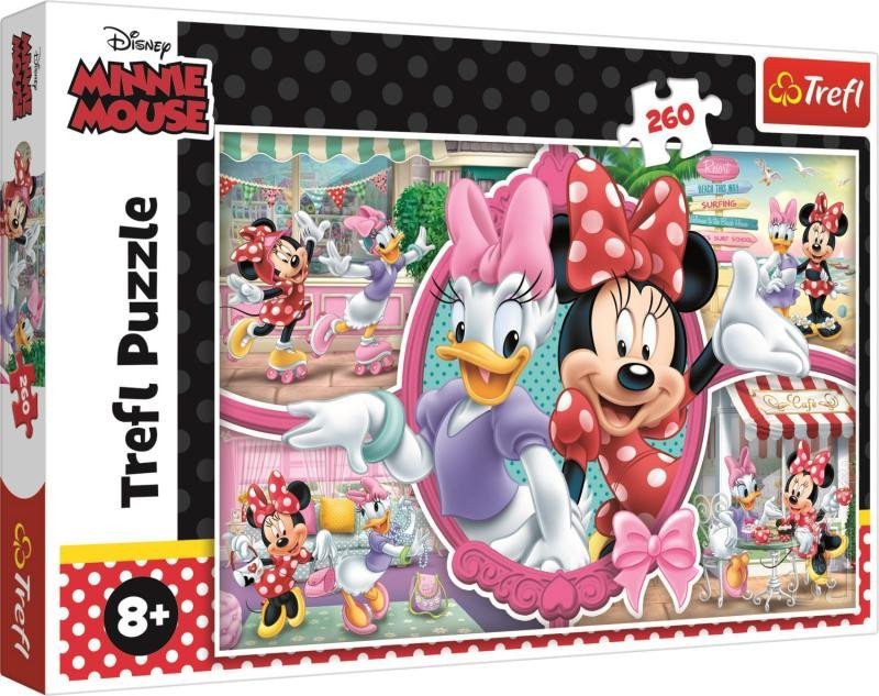 Trefl Puzzle Minnie na nákupech  260 dílků Panoramatické