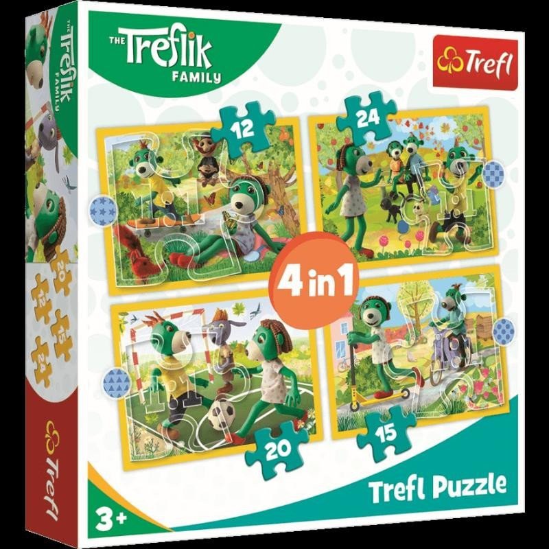 Trefl Puzzle Treflíci - Zábava 4v1 12152024 dílků