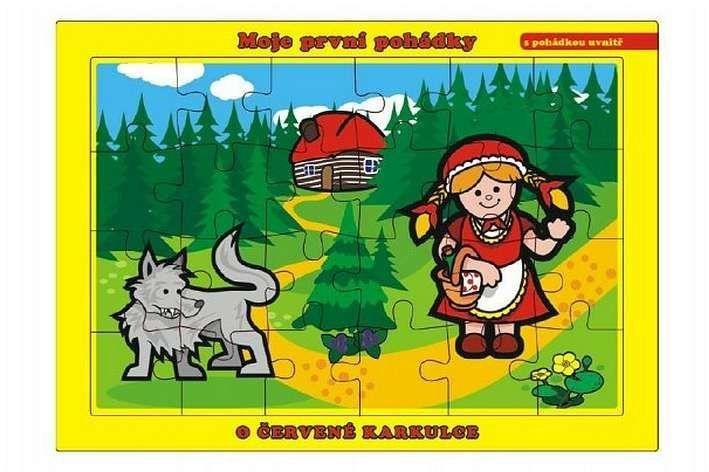 Puzzle deskové O Červené Karkulce  24 dílků