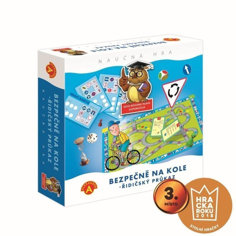 Bezpečně na kole řidičský průkaz - naučná hra v krabici