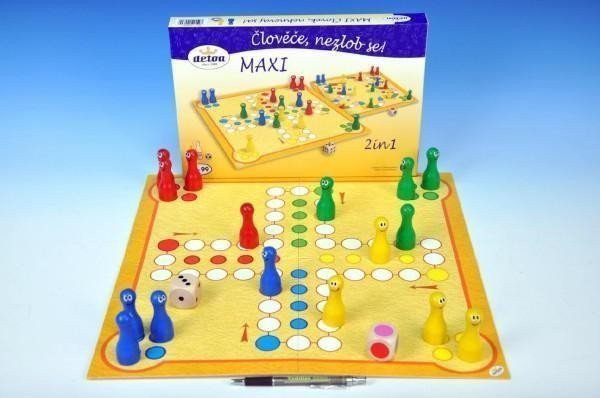 Člověče nezlob se maxi 2v1 - společenská hra v krabici
