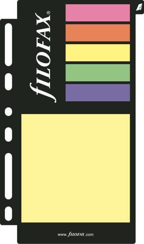 Filofax barevné lepící papírky post-it
