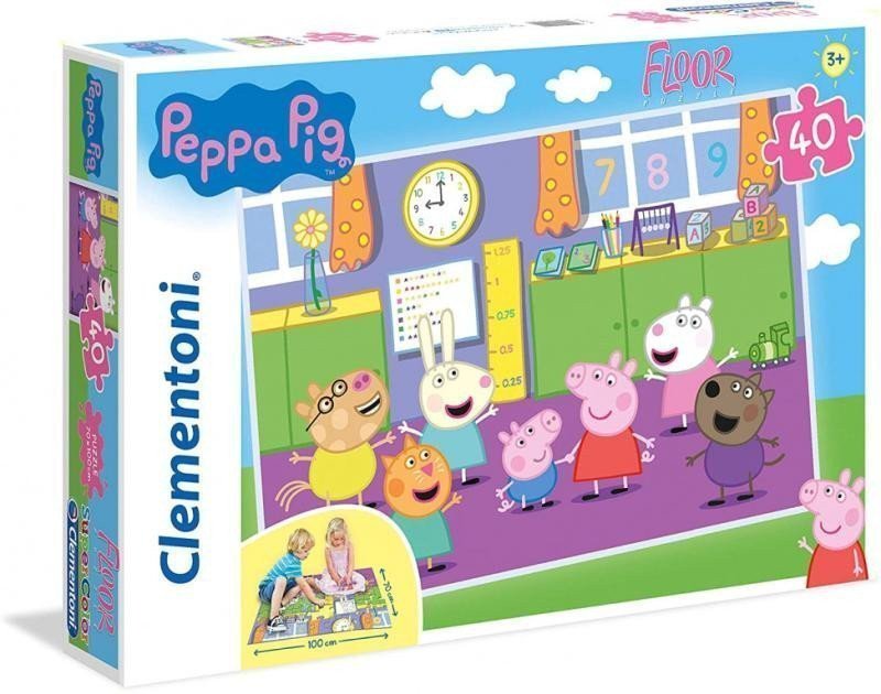 Clementoni Puzzle Supercolor Prasátko Peppa Floor  40 dílků