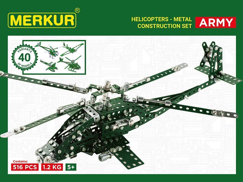 Merkur Helikopter Set 515 dílů  40 modelů