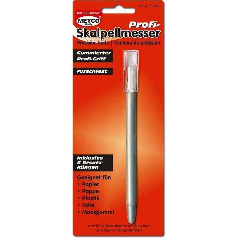 Meyco profesionální skalpel s pogumovanou rukojetí  6 náhradních čepelí