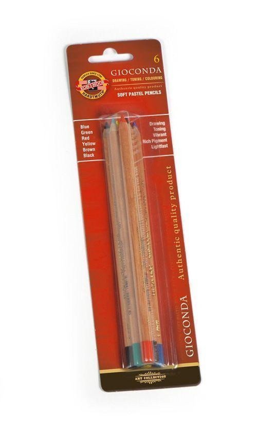Koh-i-noor prašné umělecké křídy v tužce GIACONDA 6 ks