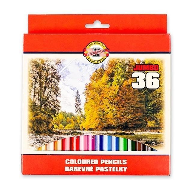 Koh-i-noor souprava pastelek JUMBOKrajina 36 ks