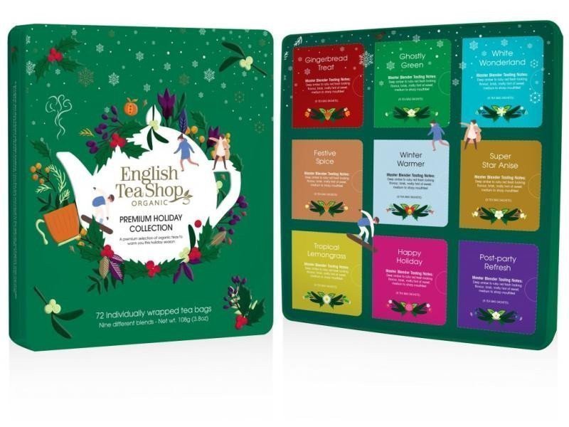 English Tea Shop Čaj Premium Holiday Collection bio zelená 108 g 72 ks
