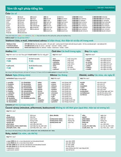 Česká gramatika v kostce - vietnamská verze – Holá Lída