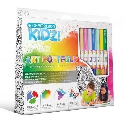 Dětský set Chameleon Kidz  Art Portfolio 10 ks
