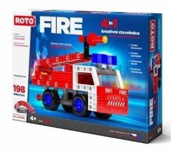 ROTO Stavebnice 4v1 Fire 198 dílků