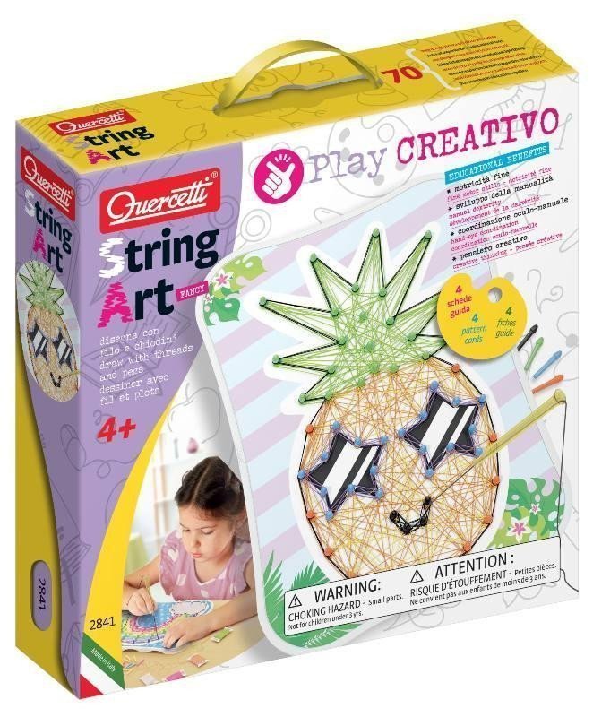String Art Fancy Play Creativo - – kreslení pomocí nití a kolíčků