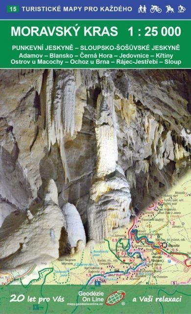 Moravský kras 125 000  15 Turistické mapy pro každého