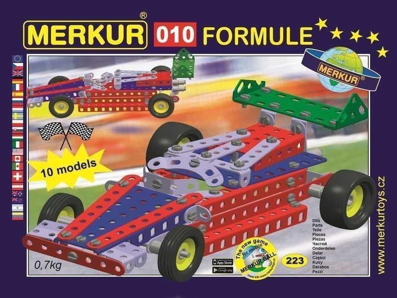 Merkur 010 Formule 223 dílů 10 modelů