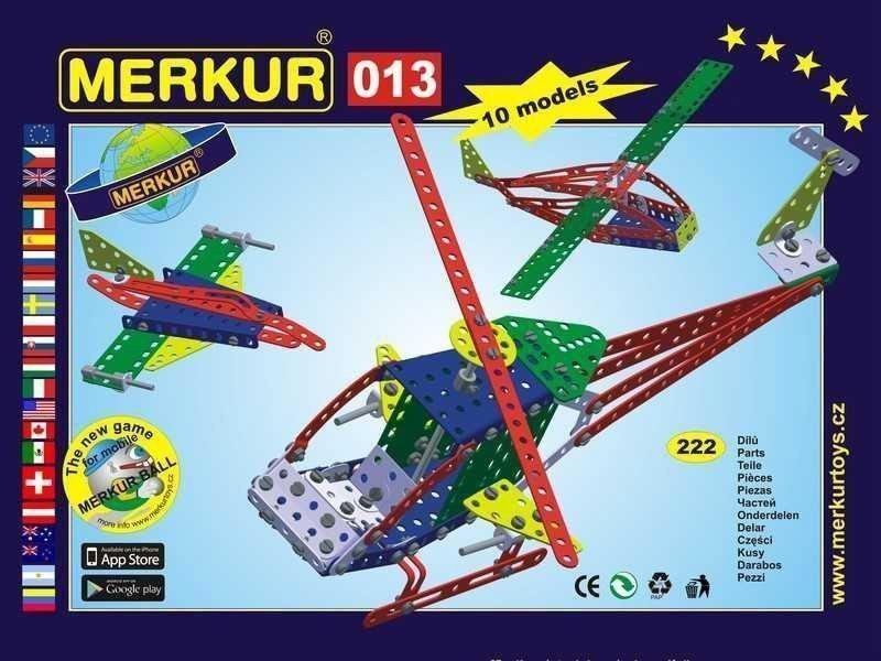 Merkur 013 Vrtulník 222 dílů 10 modelů