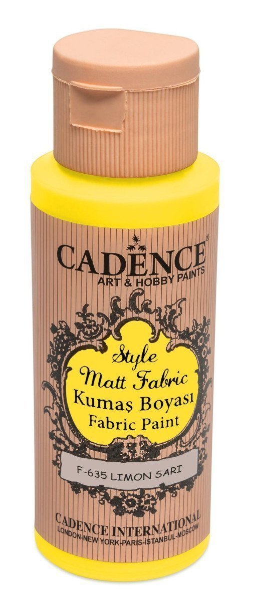 Textilní barva Cadence Style Matt Fabric - citrónová  50 ml