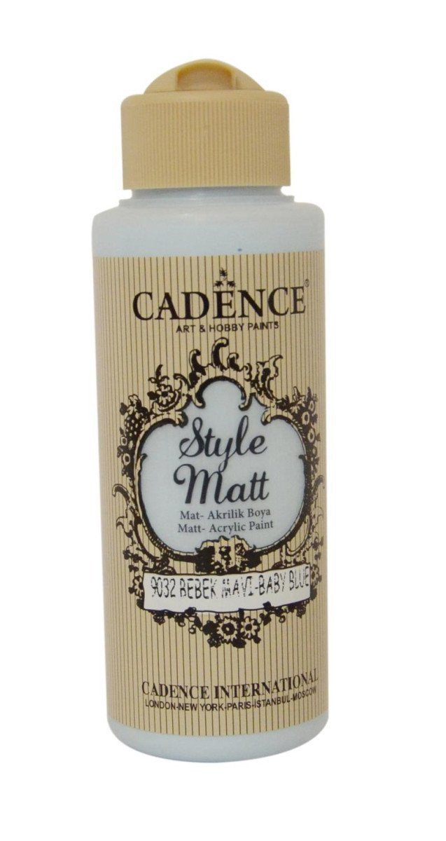 Matná akrylová barva Cadence Style Matt - modrá baby  120 ml