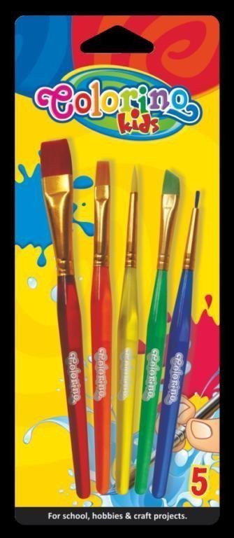 Colorino sada štětců - mix 5 velikostí a barev