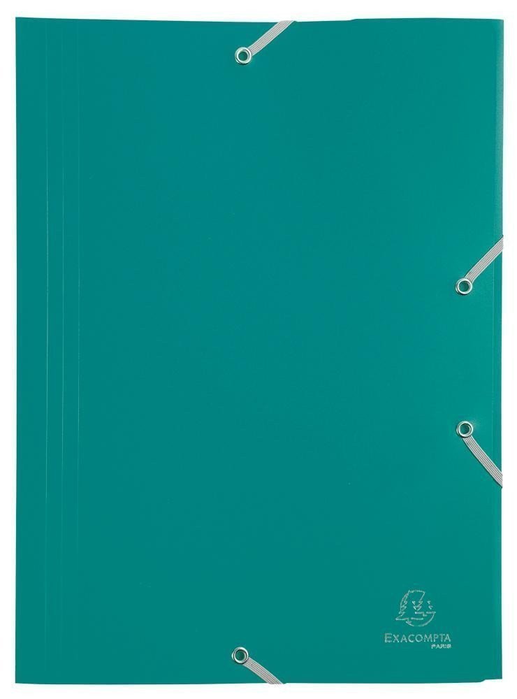 Exacompta spisové desky s gumičkou - zelené