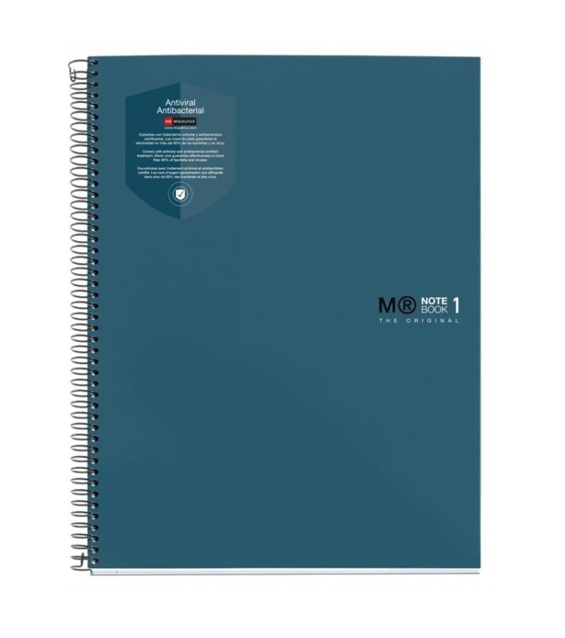 Miquelrius Antiviral poznámkový blok linkovaný A5 90g - ocean 80 listů