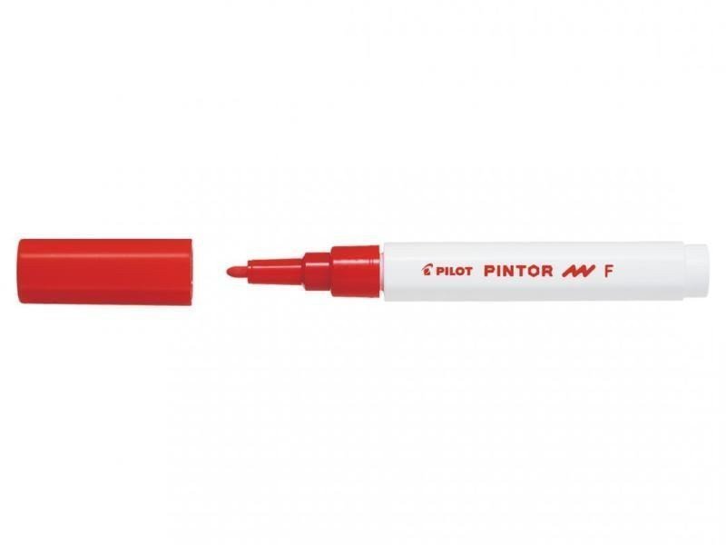 PILOT Pintor Fine akrylový popisovač 09-15mm - červený