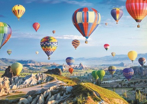 Trefl Puzzle Pohled na Kappadokii - Balóny / 1000 dílků
